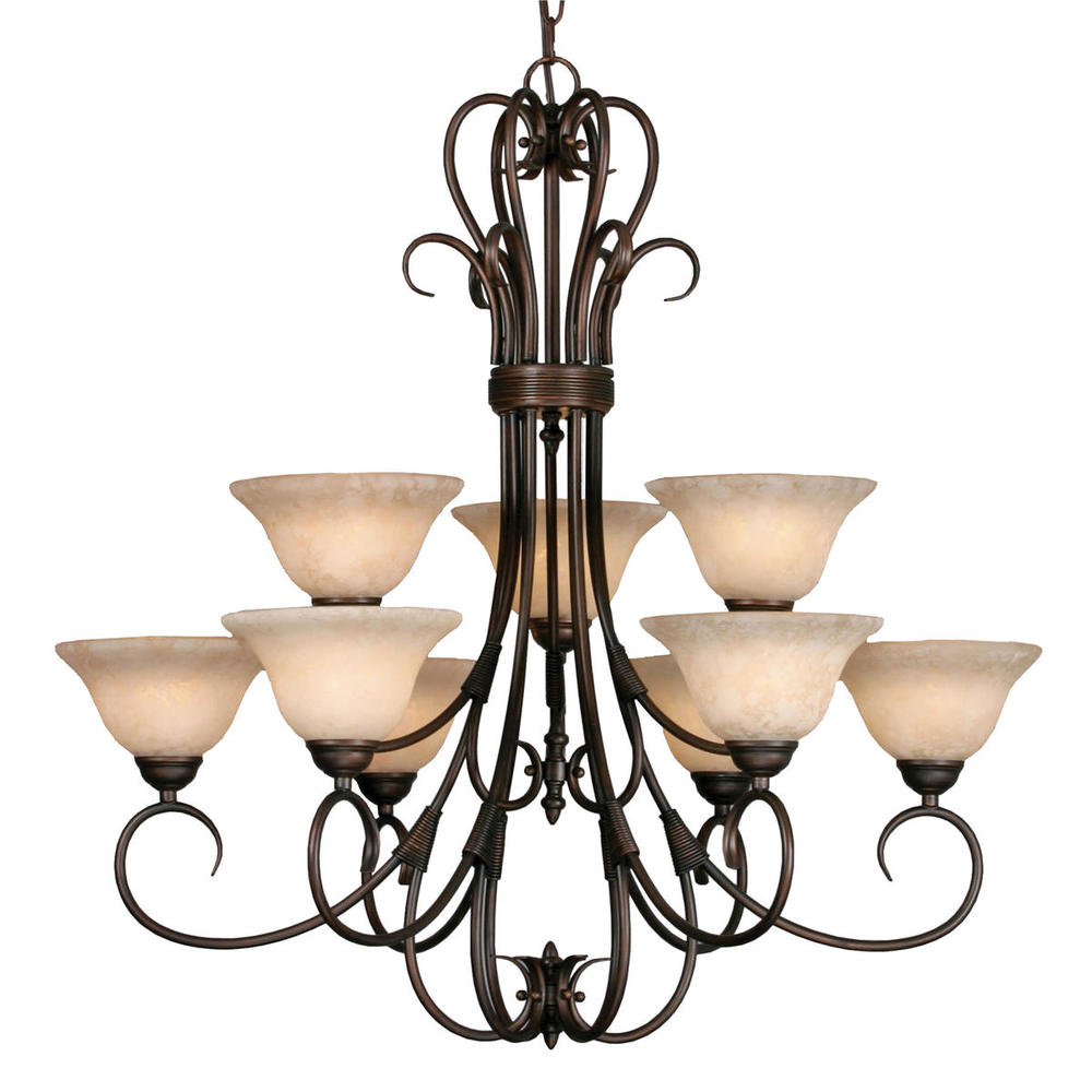 2 Tier - 9 Light Chandelier