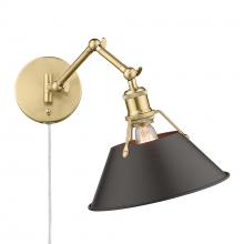 Golden 3306-A1W BCB-RBZ - Orwell Articulating Wall Sconce in Brushed Champagne Bronze with Rubbed Bronze