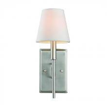 Golden 9106-1W PW-OPL - 1 Light Wall Sconce with Opal Shade