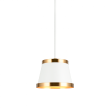 Matteo Lighting C62901WHAG - Caske White Pendant