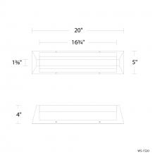 Modern Forms US Online WS-1520-27-AB - Swale Bath Vanity Light