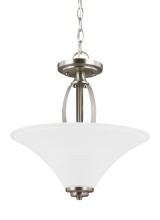 Generation Lighting 7713202-962 - Metcalf Two Light Semi-Flush Convertible Pendant