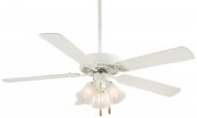 Minka-Aire F647-SWH - Three Light Shell White Ceiling Fan