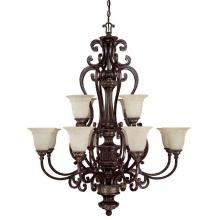 Capital 3632CB-283 - Twelve Light Chesterfield Brown Up Chandelier