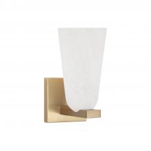 Capital 656911MA-556 - 1-Light Sconce in Matte Brass with Faux Alabaster Glass