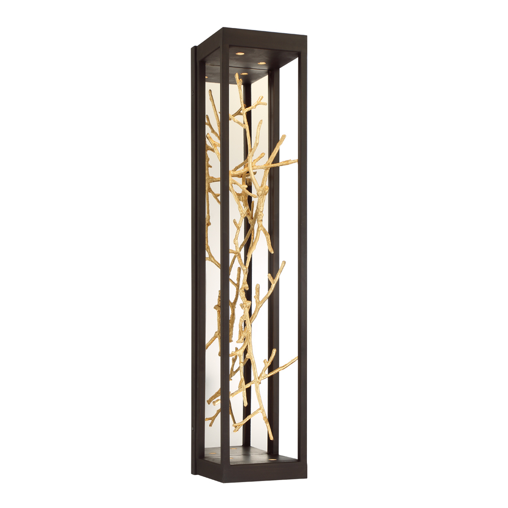 Aerie, 4LT LED Sconce, Brz/gold