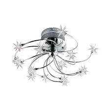 Eurofase 12898-015 - Starburst, 15Lt Flushmount, Chrome