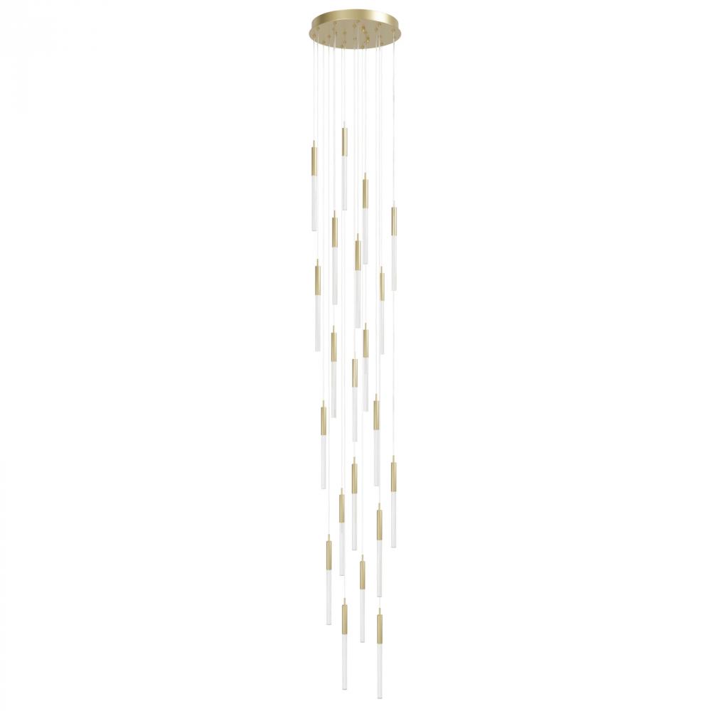 Main Street Collection 21 Light Snow Acyrlic Multi Port Pendants