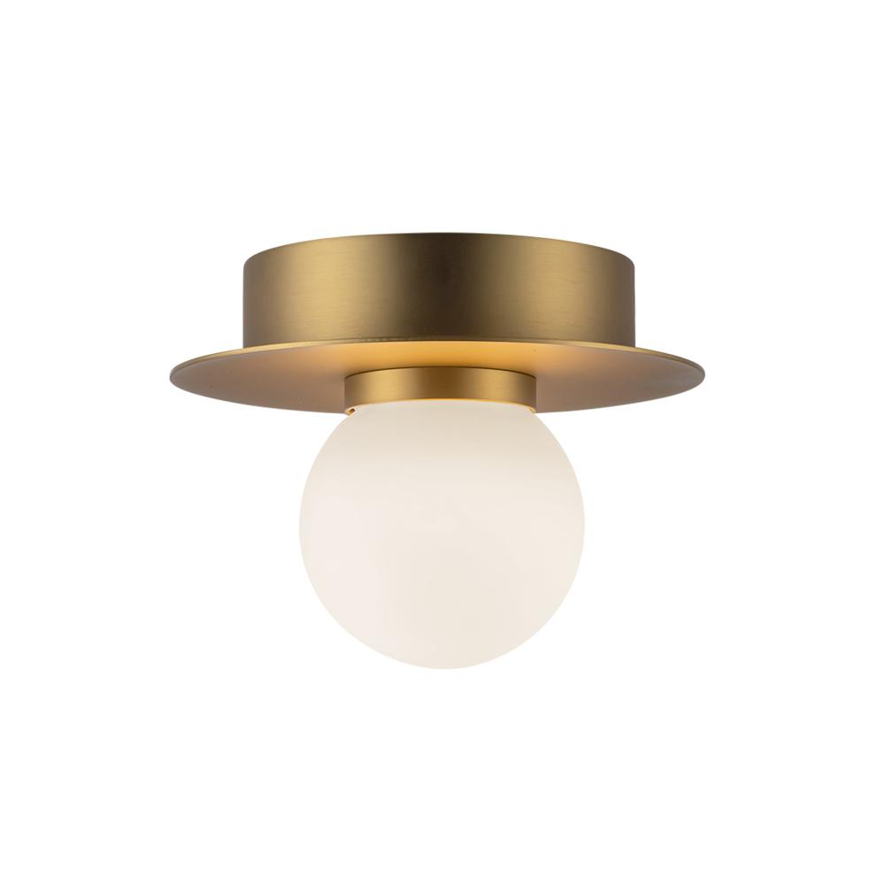 Elixir 6-in Brushed Gold LED Flush Mount