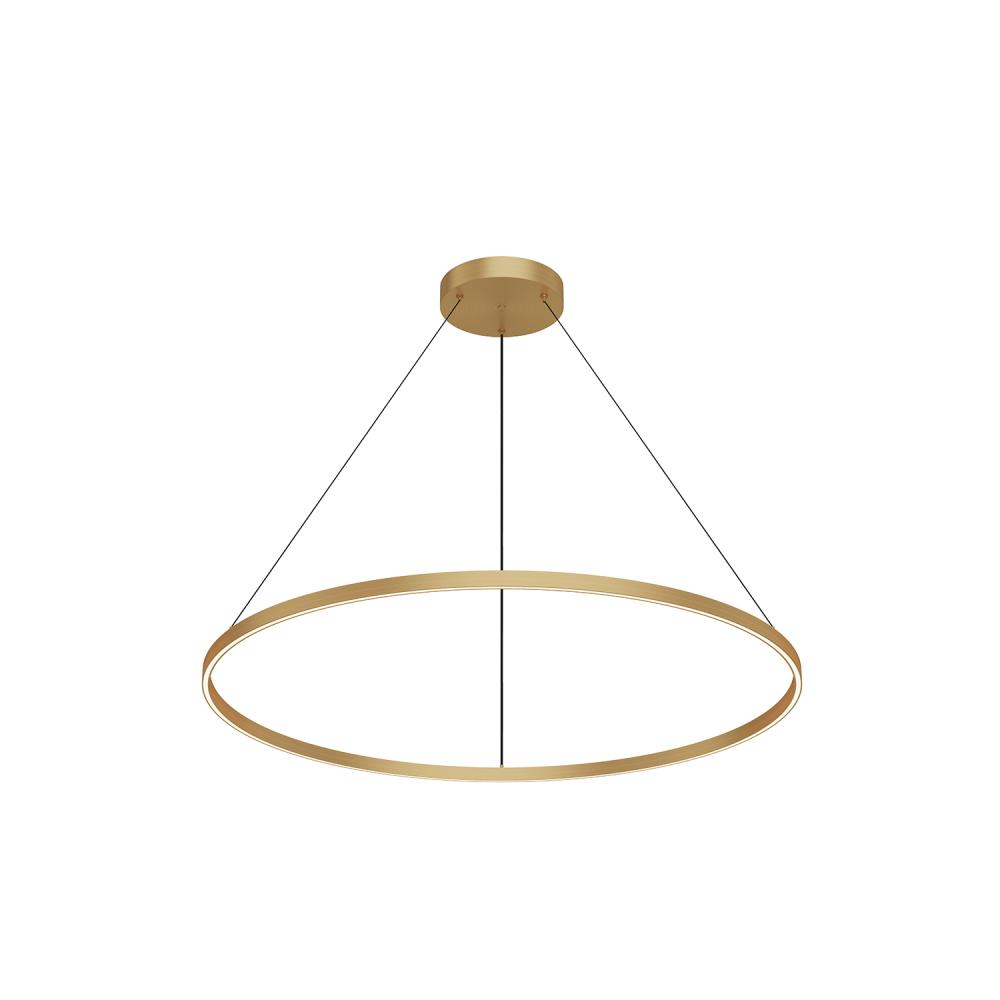 Cerchio 48-in Brushed Gold LED Pendant