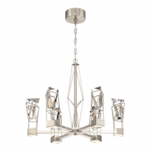 ZEEV Lighting CD10253-LED-SN - Duo 6-Light LED 24&#34; Geometric Armed Chandelier