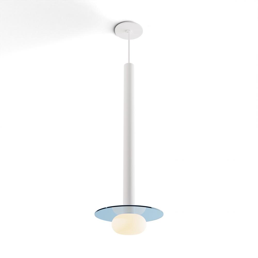 Combi Pendant 24" Single Unit Matte White with Matte White Canopy