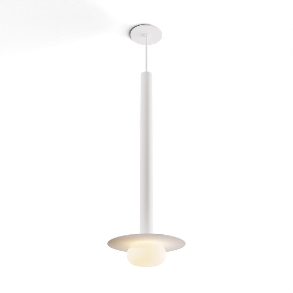 Combi Pendant 24" Single Unit Matte White with Matte White Canopy