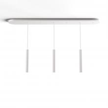 Koncept Inc CMP-L3-S-12-MWT - Combi Pendant 12" Linear 3 Combo Matte White with Matte White Canopy