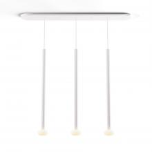 Koncept Inc CMP-L3-S-36-MWT+NA+GLB - Combi Pendant 36" Linear 3 Combo Matte White with Matte White Canopy