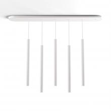 Koncept Inc CMP-L5-S-24-MWT - Combi Pendant 24" Linear 5 Combo Matte White with Matte White Canopy