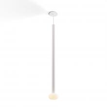 Koncept Inc CMP-S1-S-36-MWT+NA+GLB - Combi Pendant 36" Single Unit Matte White with Matte White Canopy