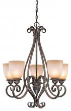 Vaxcel International CH35905AZ/B - Mont Blanc 5L Chandelier