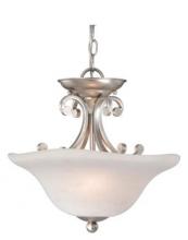 Vaxcel International CS-CFU140BN - Caspian 14" Semi-Flush Ceiling Light