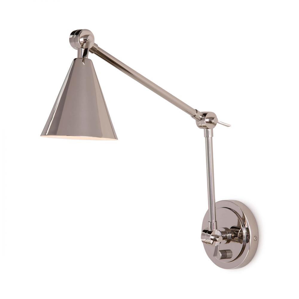 Regina Andrew Sal Task Sconce (Polished Nickel)