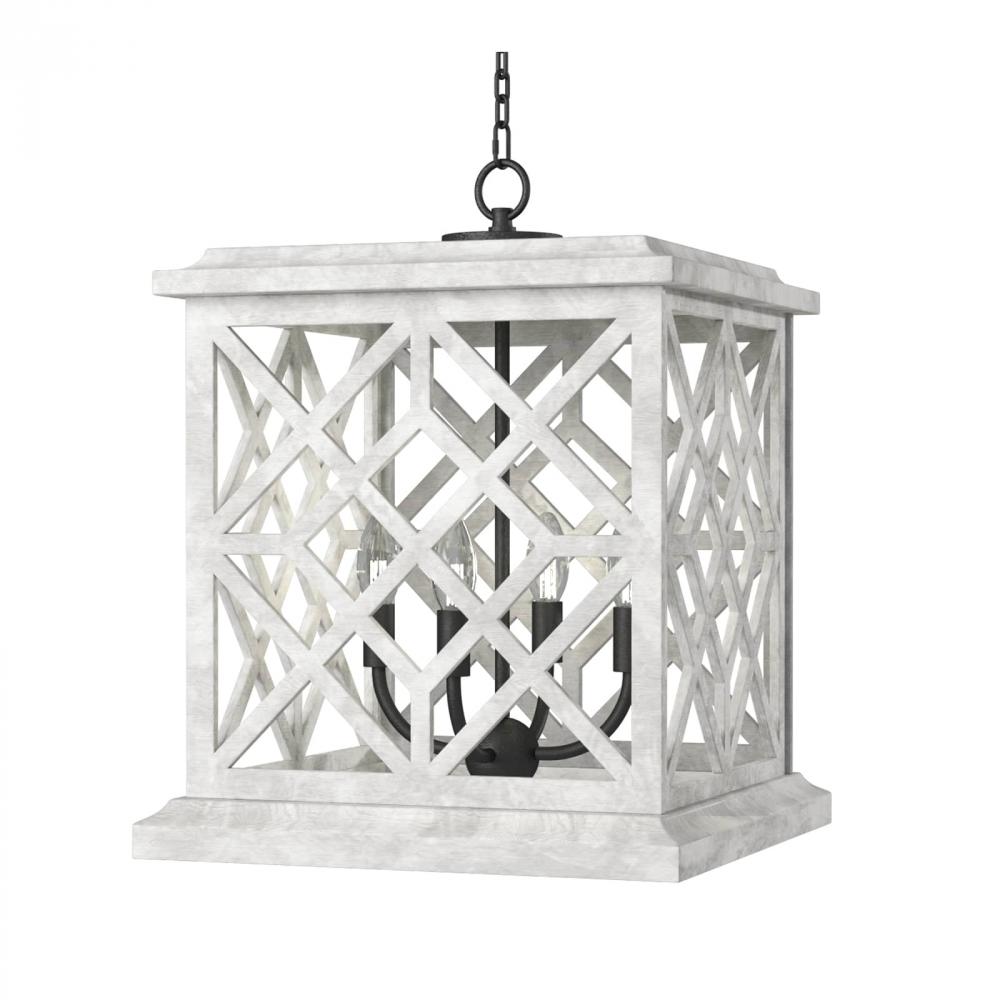 Regina Andrew Chatham Wood Lantern (White)