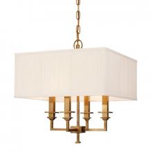 Hudson Valley 244-AGB - 4 LIGHT CHANDELIER