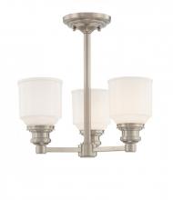 Hudson Valley 3413-PN - 3 LIGHT SEMI FLUSH