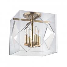 Hudson Valley 5912F-AGB - 4 LIGHT FLUSH MOUNT