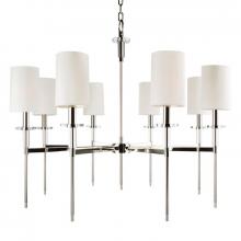 Hudson Valley 8518-PN - 8 LIGHT CHANDELIER