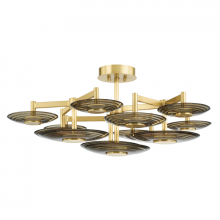 Hudson Valley PI1892609-AGB - 9 LIGHT SEMI FLUSH