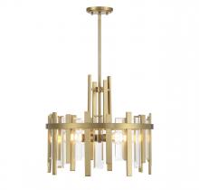 Lighting One US V6-L7-3001-4-322 - Guillford 4-Light Pendant in Warm Brass