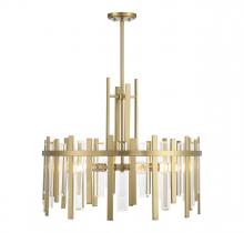 Lighting One US V6-L7-3002-6-322 - Guillford 6-Light Pendant in Warm Brass