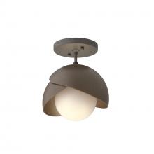 Hubbardton Forge 121377-SKT-20-05-GG0711 - Brooklyn 1-Light Double Shade Semi-Flush