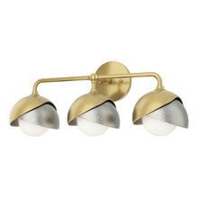 Hubbardton Forge 201375-SKT-86-85-GG0711 - Brooklyn 3-Light Double Shade Bath Sconce