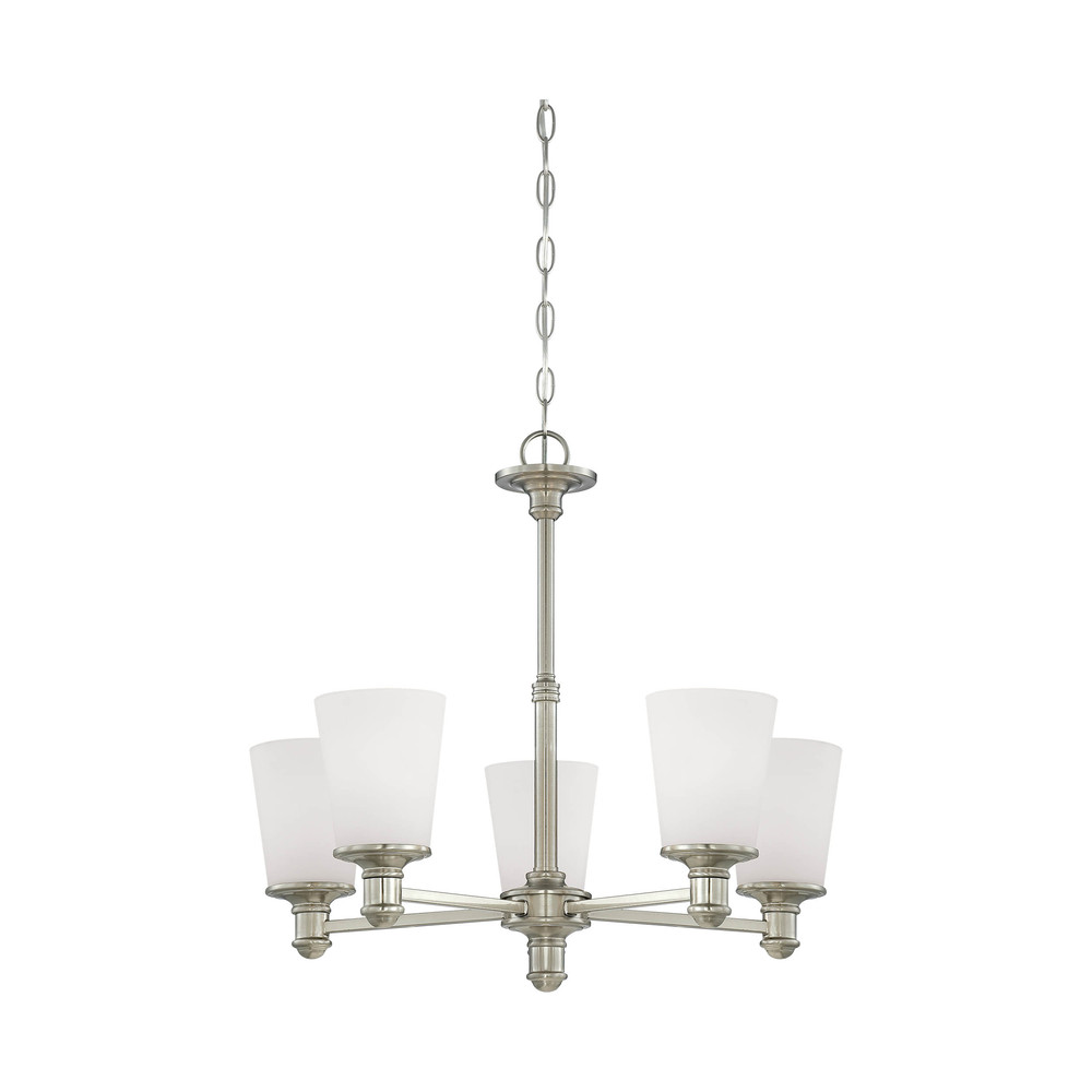 Cimmaron 5-Light Chandelier Ceiling Light Satin Nickel