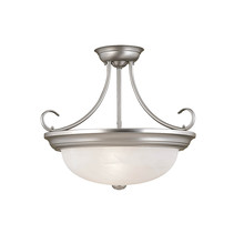 Millennium 5035-SN - 3-Light Semi-Flush Ceiling Mount Satin Nickel