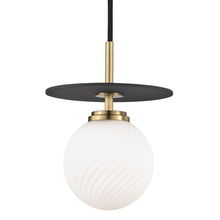 Mitzi by Hudson Valley Lighting H200701S-AGB/BK - Ellis Pendant