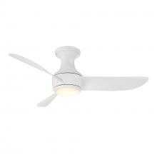 Modern Forms US - Fans Only FH-W2203-44L-MW - Corona 44 Flush Mount Ceiling Fan