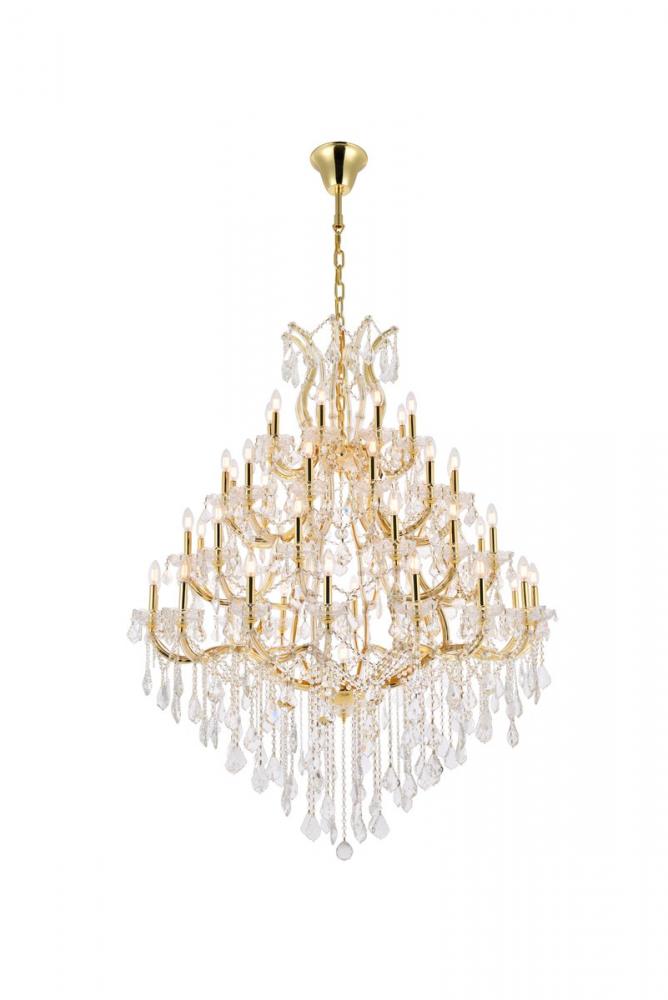 Maria Theresa 49 Light Gold Chandelier Clear Royal Cut Crystal