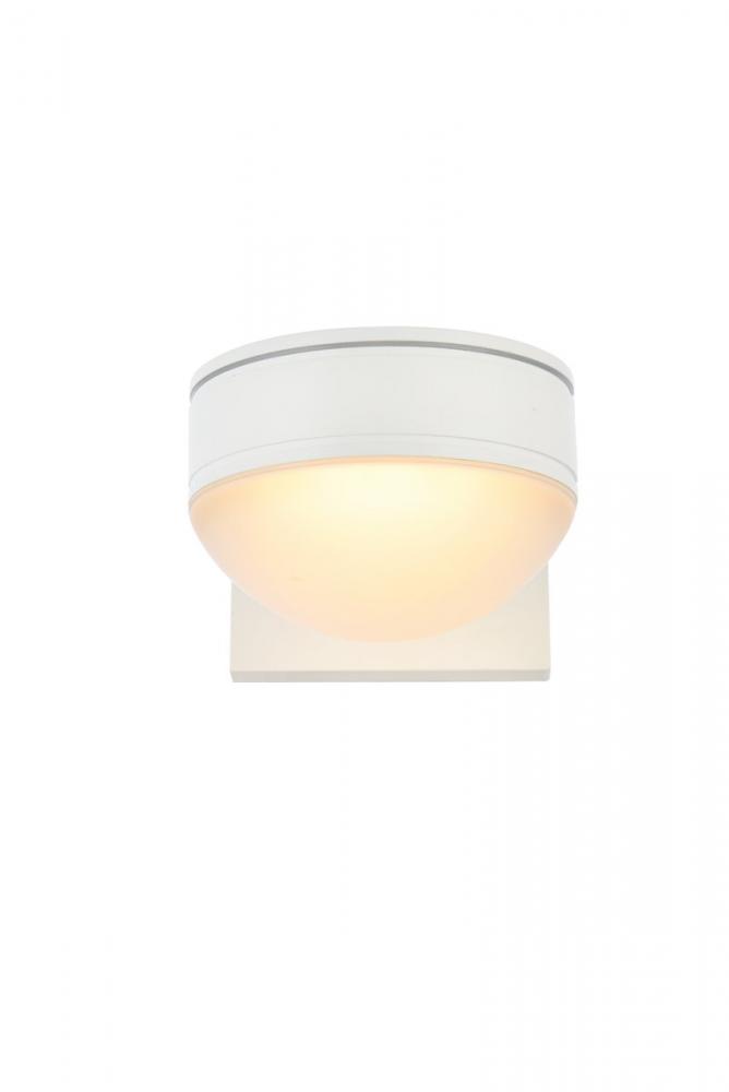 Raine Integrated LED wall sconce in white