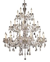 Elegant 7829G45C/EC - Alexandria 24 light Chrome Chandelier Clear Elegant Cut Crystal