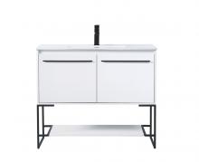 Elegant VF42048CG - 48 Inch Single Bathroom Vanity in Concrete Grey