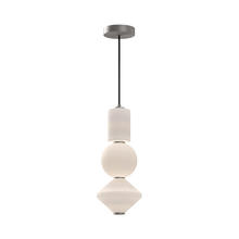 Alora Lighting PD530341BNOP - Bijou 8-in Brushed Nickel/Opal Matte Glass LED Pendant