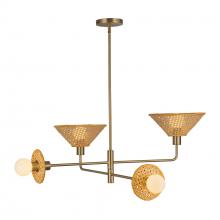 Alora Lighting CH432438BG - Piper 38-in Brushed Gold Socket Chandelier