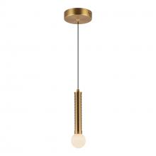 Alora Lighting PD612109BGOP-UNV - Arden 9-in Brushed Gold/Opal Glass LED Pendant