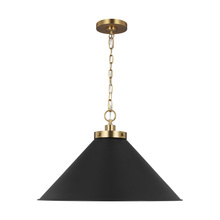 Visual Comfort & Co. Studio Collection CP1311MBKBBS - Wellfleet Wide Cone Pendant