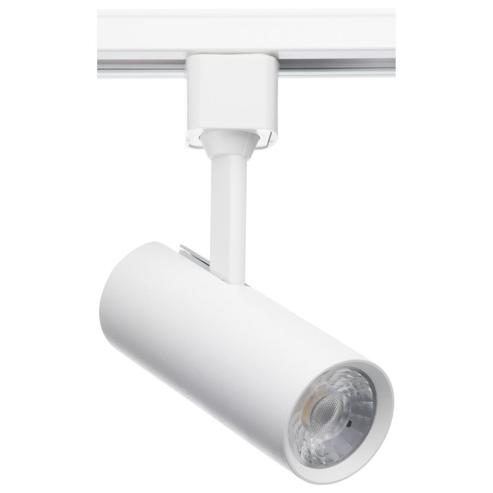 10 Watt; LED Commercial Track Head; White; Cylinder; 36 Degree Beam Angle