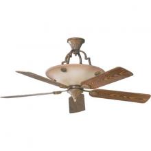 Quorum 80585-48 - Four Light Ancient Gold Ceiling Fan