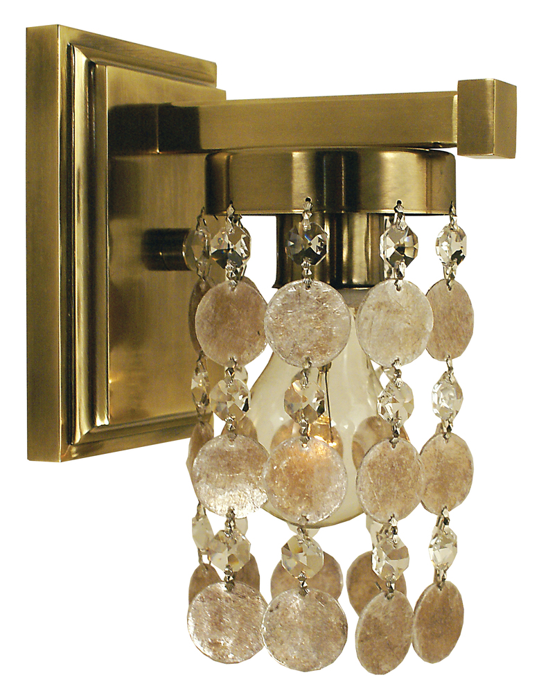 1-Light Brushed Nickel Naomi Sconce