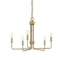 Savoy House Meridian M10068NB - 5-Light Chandelier in Natural Brass